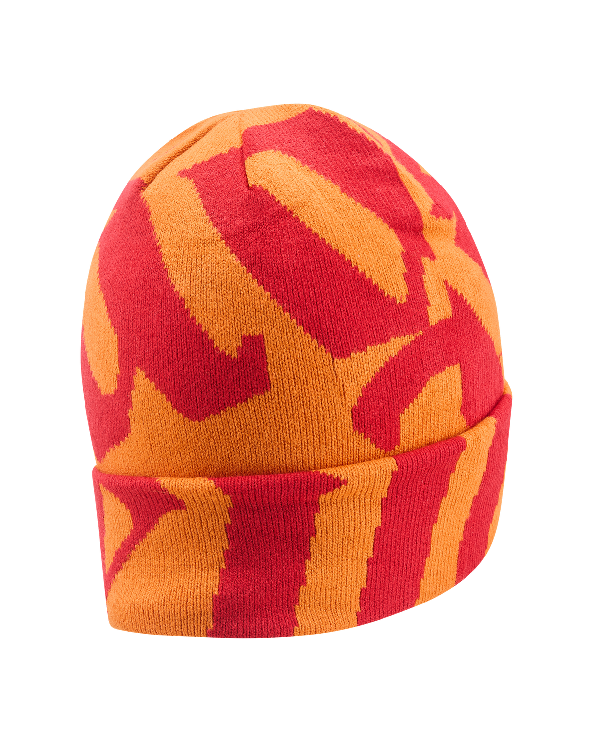 Piros és narancssárga Jägermeister mintás beanie