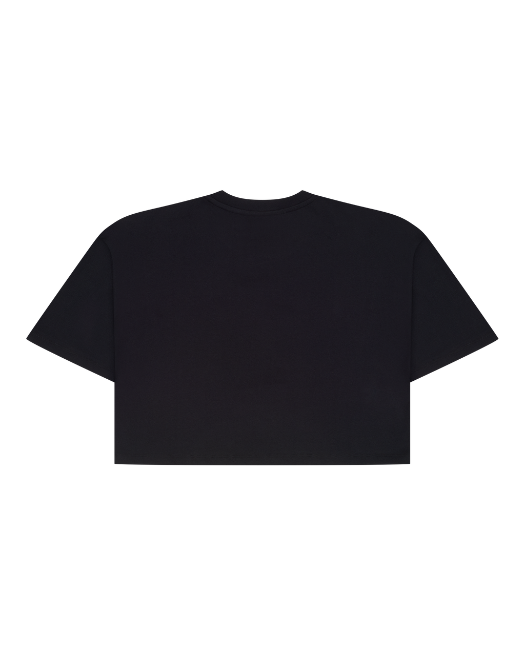 Black Jägermeister cropped tee from the back.