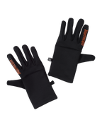Black Jägermeister gloves with orange Jägermeister wordmark on the indicating finger.