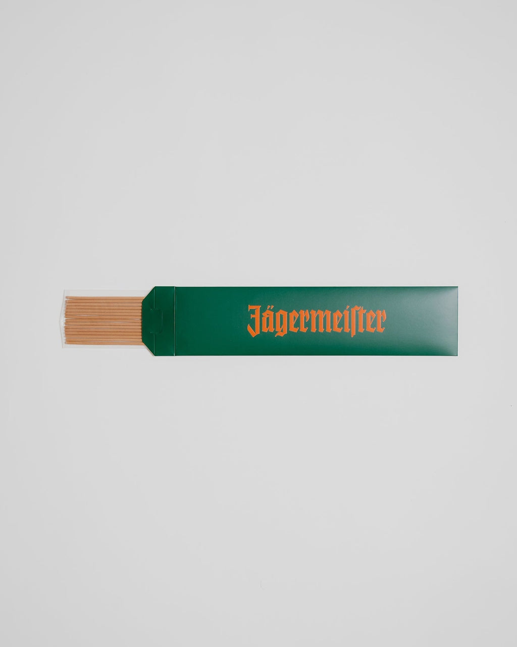 Jägermeister doboz fa füstölőpálcikákkal