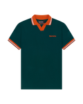 Zöld Jägermeister póló narancssárga részletekkel.