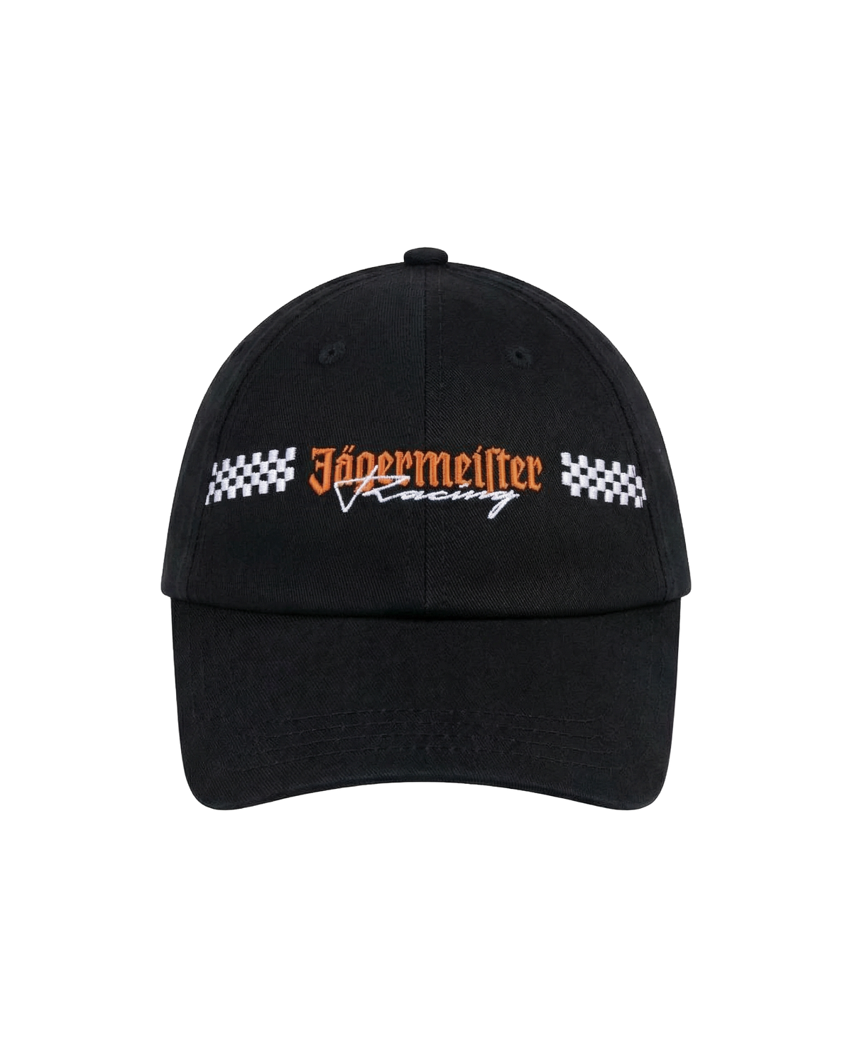 Fekete sapka Jägermeister Racing logóval.