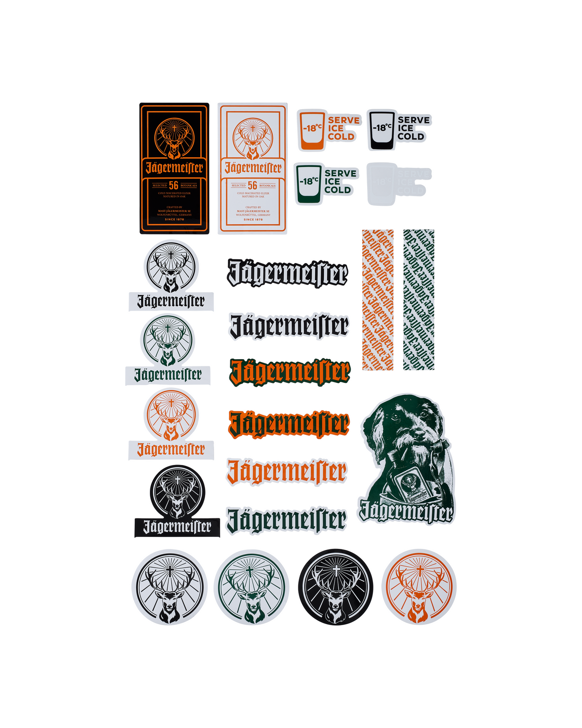 Jägermeister logók és arculati elemek gyűjteménye