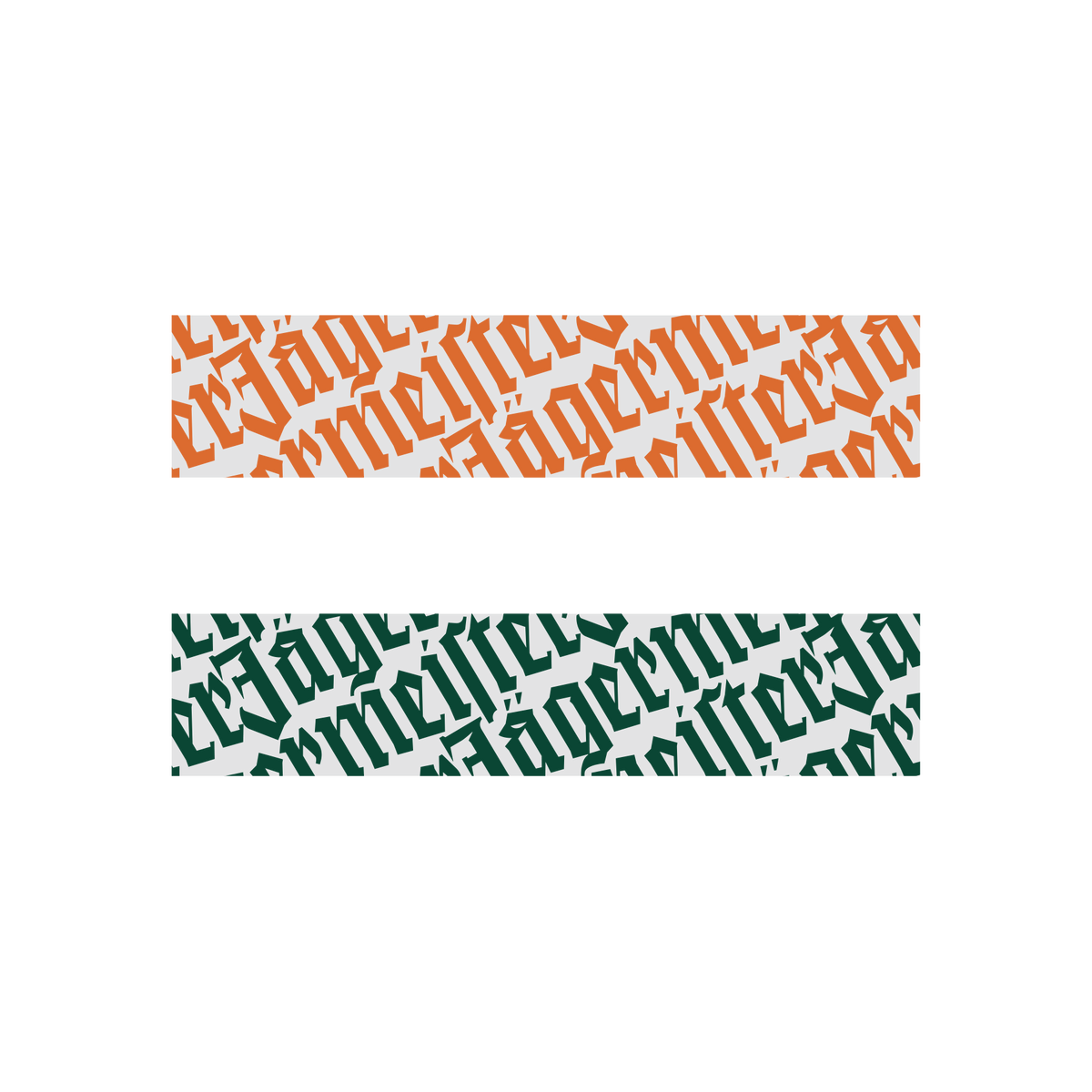 Két dizájn Jägermeister feliratos mintával, fehér háttéren