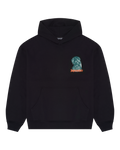 Black hoodie with a small Waldi graphic on the chest.